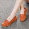 Leather Peas Shoes, Soft-soled Women's Shoes, Mother Shoes, Women's Casual Flat Shoes, Tendon-soled Pedal Shoes
