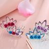 Rose Flower Girls Fashion Hair Accesories For Girls Kids Gift Hair Jewelry Crown Hairpin Hair Comb