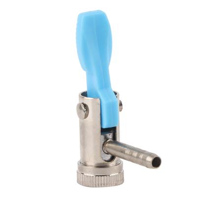 Connettore valvola pneumatico con clip da 6 mm, valvola di gonfiaggio aria compressa per auto e moto