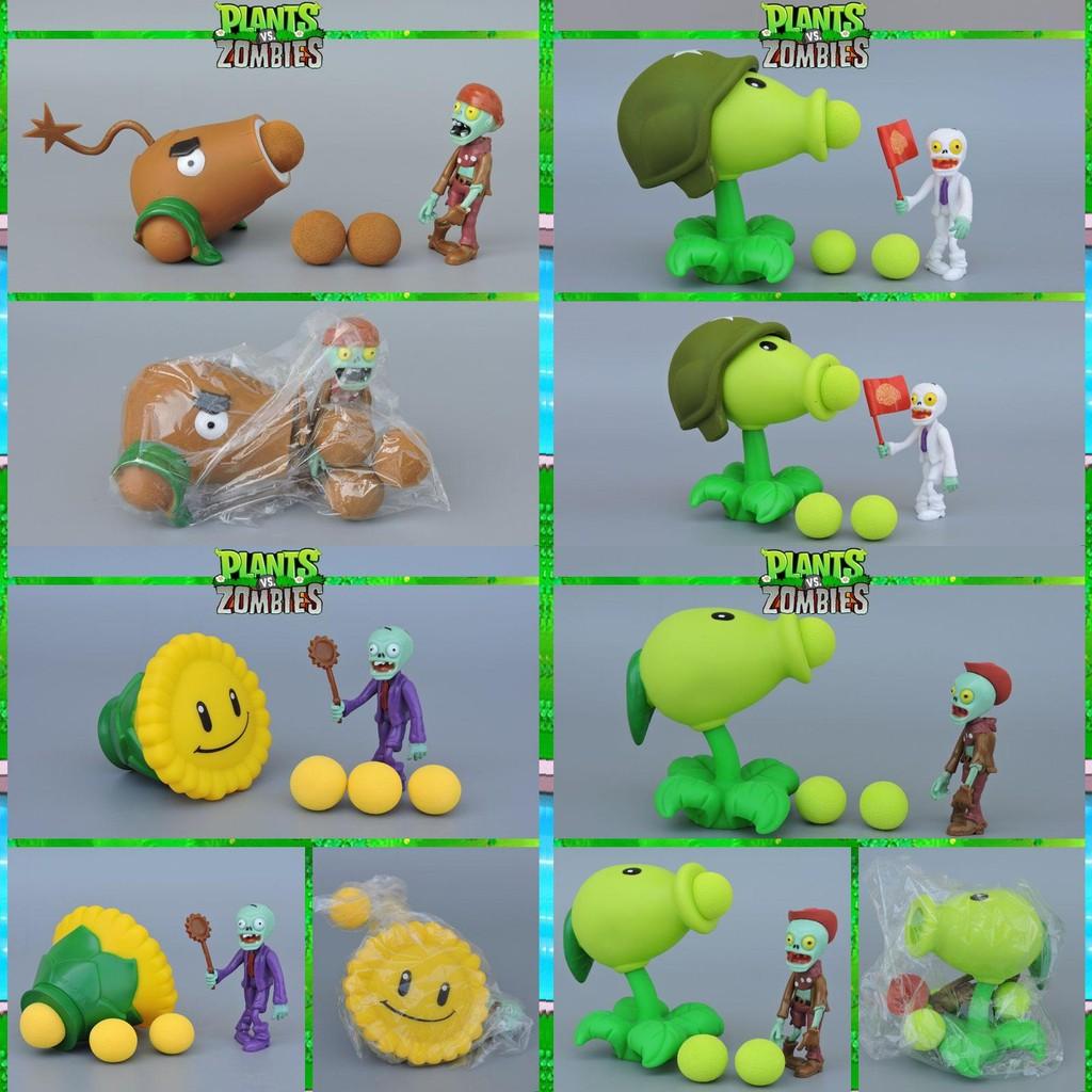 Plants V Zombies Pvc Plant Figures Bulk Pack For Kids And Collectors