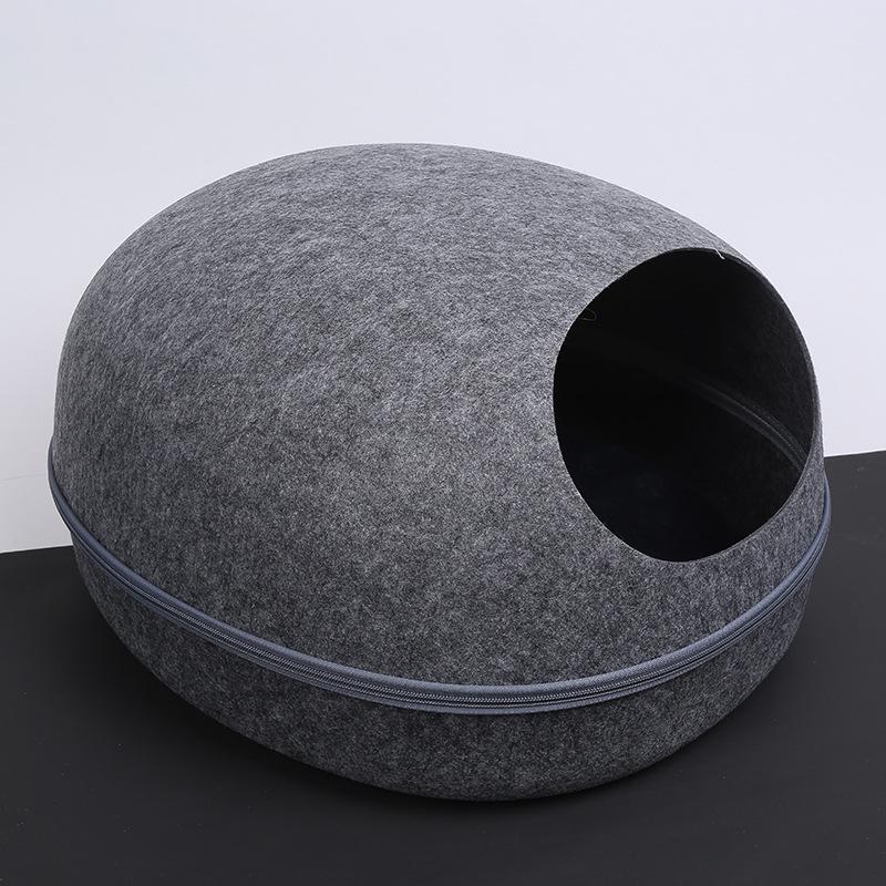 

Гнездо-когтеточка для кошек в форме яичной скорлупы: Маленькие-Средние Размеры, Съемный, Для Любого Сезона.