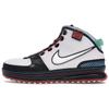 Lebron 6 Slip Resistant Mid Top Vintage Basketball Shoes Men's White Black 346526-181