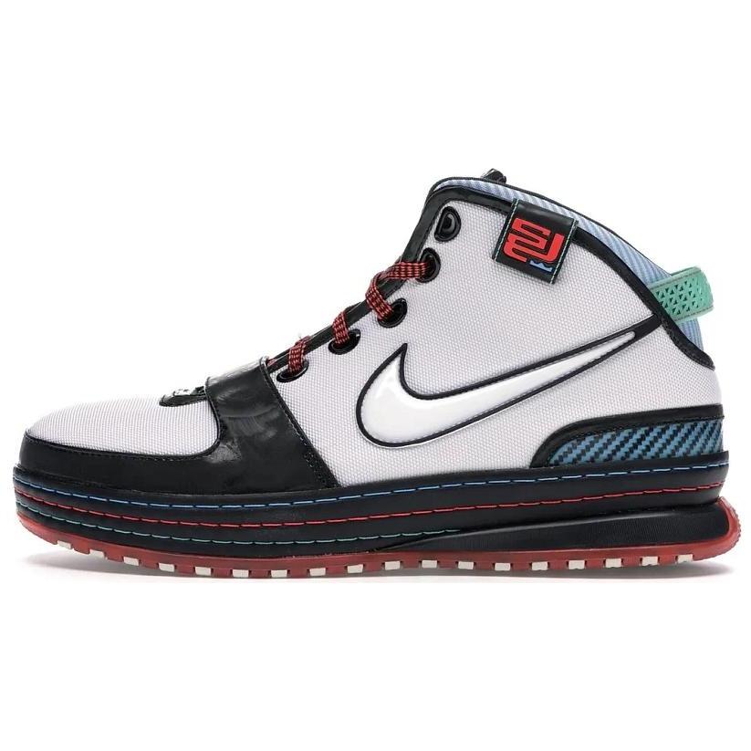 

Nike Lebron 6 Slip Resistant Mid top Vintage Basketball Shoes Men s White Black 346526-181 45