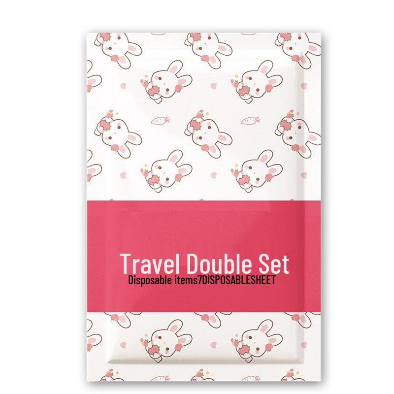 Hotel Homestay Travel Set: Disposable Bed Sheets, Duvet Covers, Pillowcases, Quilt Covers—Thickened 3 or 4-Piece Portable Set