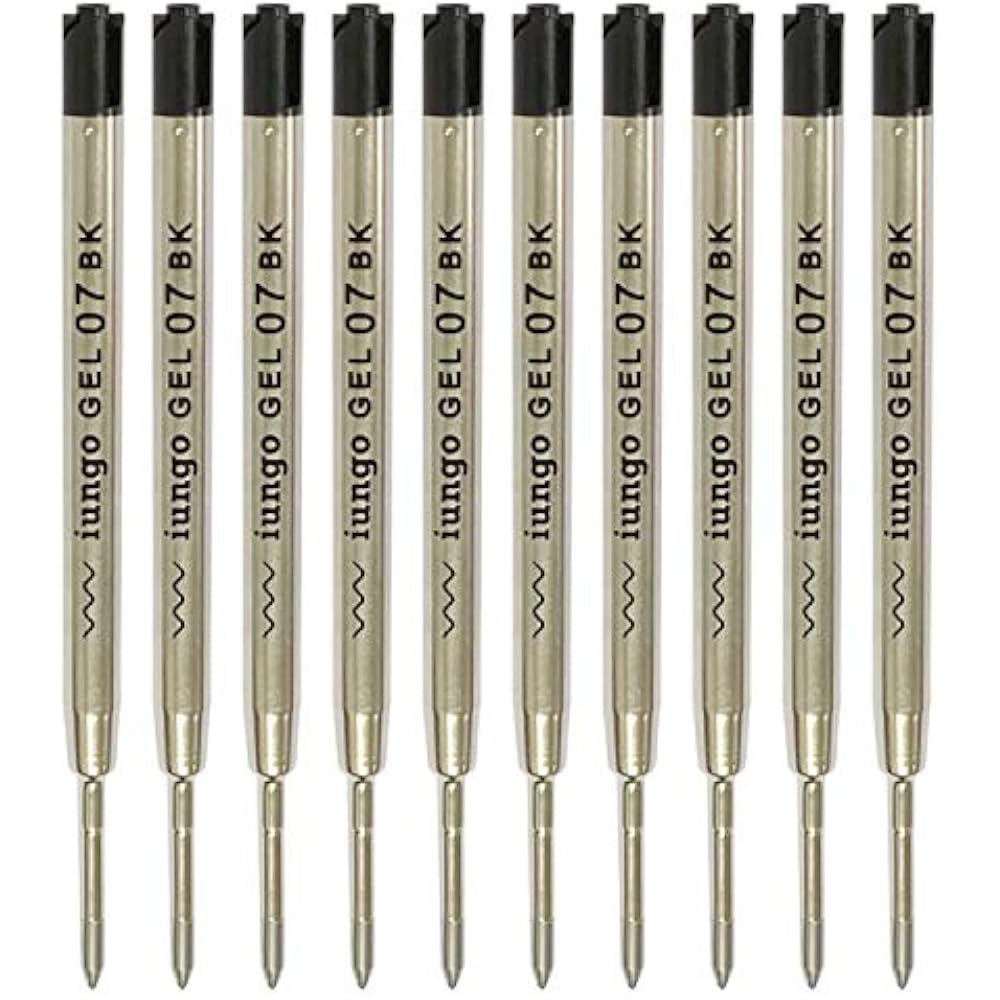 iungo compatible PARKER gel ink ballpoint pen refill Parker Jetstream Prime refill (black, metal,...