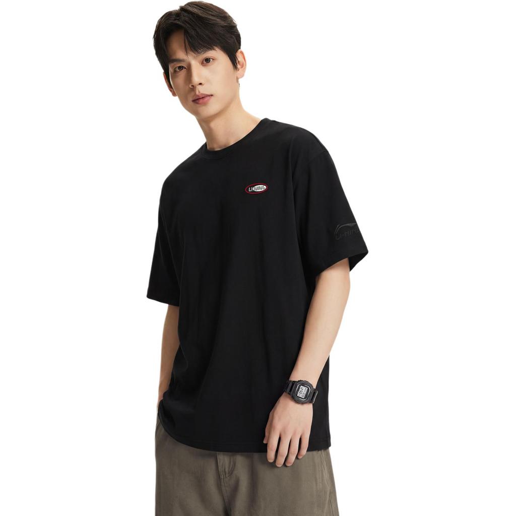 Li-Ning Comfortable Casual Versatile Short Sleeve T-Shirt Men Tops AHSW437-3