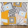 Curtains Simple And Simple Pattern 3D Digital Printing Blackout Curtain Punching