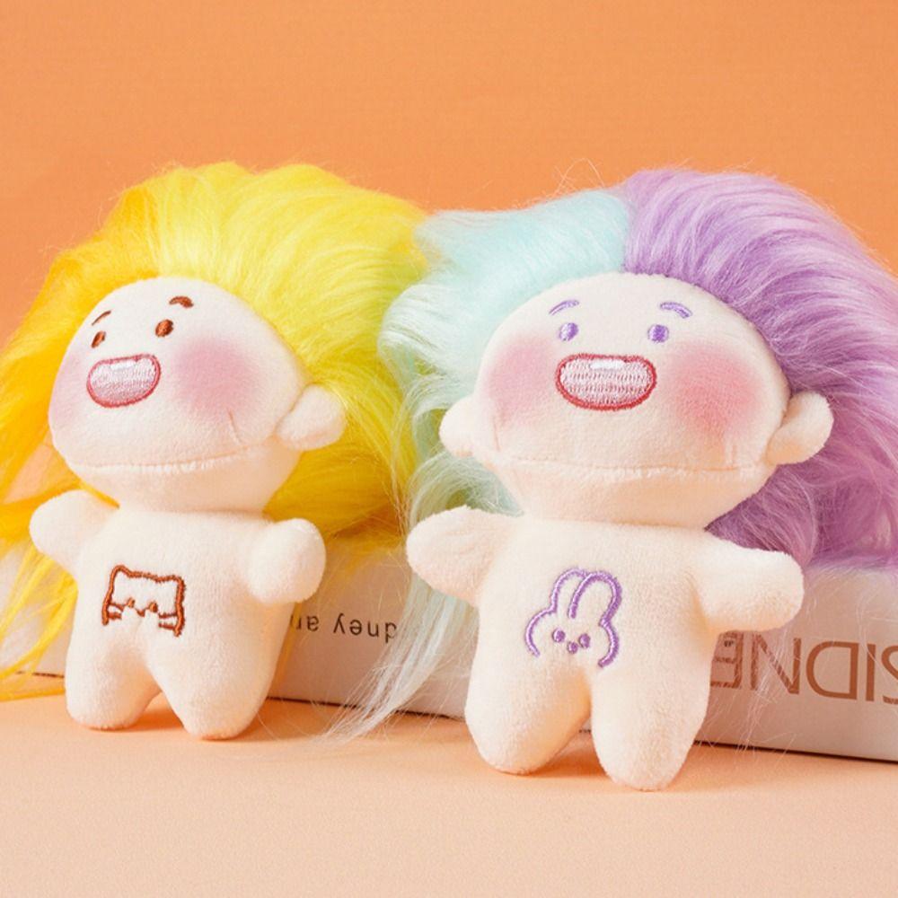Missing Teeth DIY Hairstyle Plush Doll No Clothes Funny Toothless Doll  Home Decoration