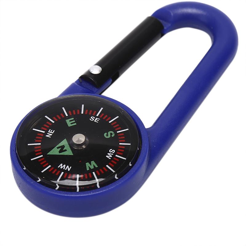thumbnail image 2 of Mini Portable Mountaineering Compass - Keychain With Carabiner 2 of 11