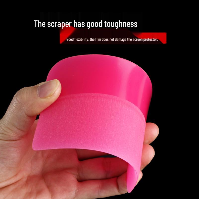 Pink Invisible Car Film Soft Ox Tendon Scraper for PPF and Color Change Applications