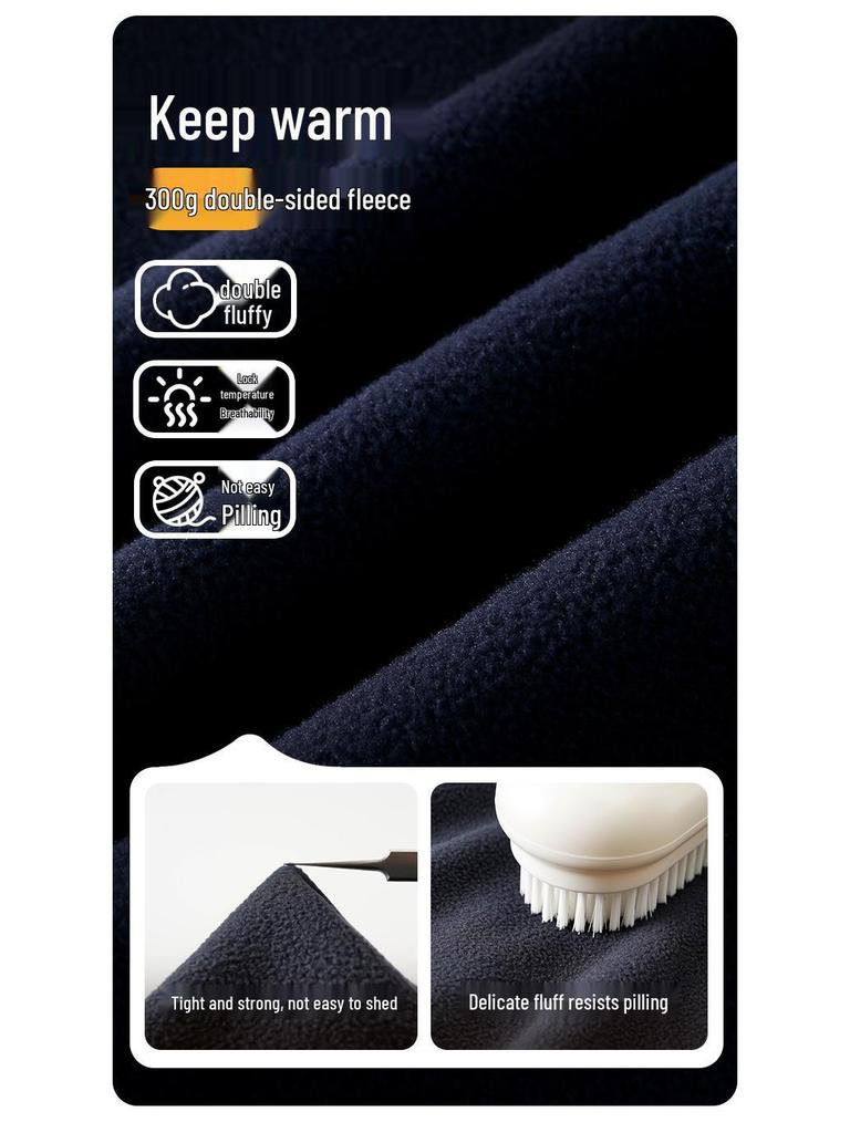 Chłopięcy zimowy zestaw 2025 puszysty sweter i spodnie polarowe