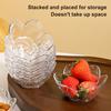 5Pcs Sakura Dipping Sauce Dish PP Condiment Plate for Sushi Hot Pot BBQ BPA-Free Stackable Hot And Cold Sauce Holder Cute Tableware for Home Party