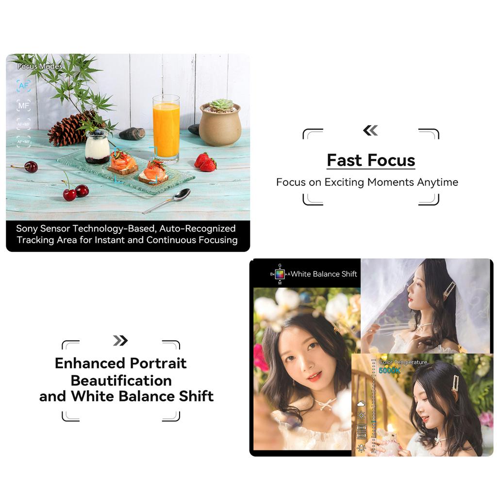 Ordro G730 5K Digital Camera 64MP WiFi Digital Video Camera Camcorder 3.2 Inch Flip Touch Screen