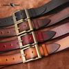 High-end Trendy Retro Handmade Top Layer Cowhide Belt Fashionable Casual All-match Genuine Leather Belt