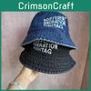 Generation Letter Different Hashtag Embroidered Fisherman Hat Activities Outdoor