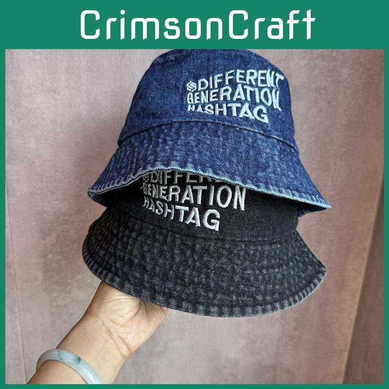 Generation Letter Different Hashtag Embroidered Fisherman Hat Activities Outdoor