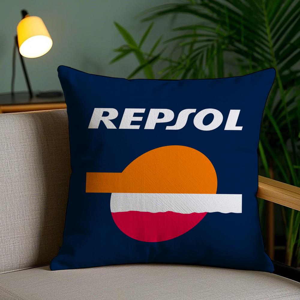 Fashion R-Repsols Cushion Cover Soft Short Plush Double-Sided Printing Home Decor Machine Washable Pillow Case Gift