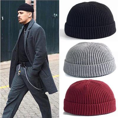 Winter Warm Beanies Casual Short Thread Hip Hop Hat Adult Men Female Wool Knitted Skull Cap Elastic Unisex