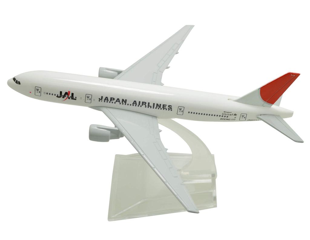 TANG DYNASTY 16cm Japan Airlines B777 Alloy Airplane Model Toy 1/400 (JAL)