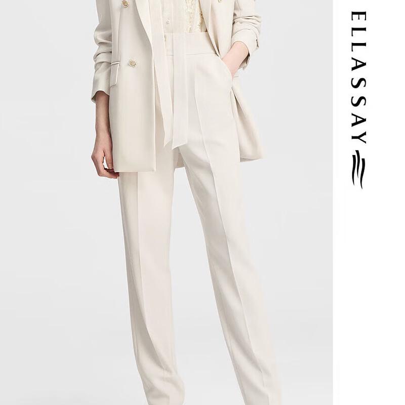 ELLASSAY Women s High-Waisted Button Slacks XS