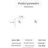 Korean Design Bow Pearl Earrings, S925 Silver Needles, with Rhinestone Inlays