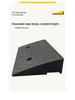 Household Rubber Threshold Ramp for Curbs and Slopes: Car and Road Edge Climbing Pad