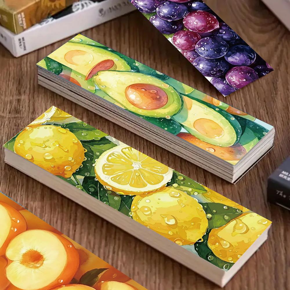 32pcs, Fruit Collection Bookmarks, Back to School Season, Christmas, Halloween, Suitable for Teachers, Readers, and Birthdays.