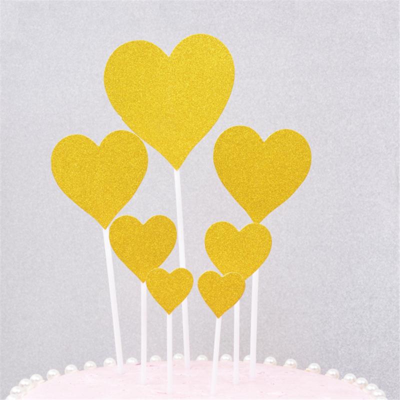 Birthday Cake  Decoration  Topper Five-pointed Star Love Star Dessert Cake Decoration Ornaments