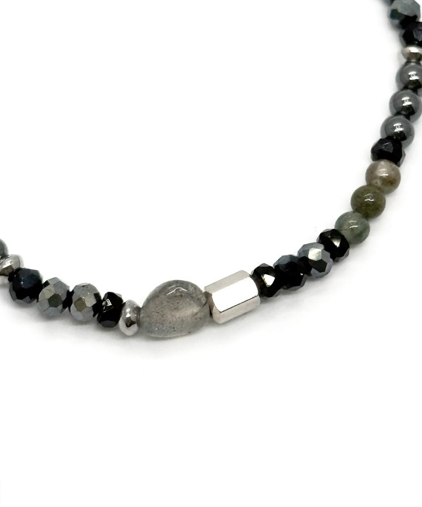 Monoflux Core Tone Gemstone Bracelet _ Green Core