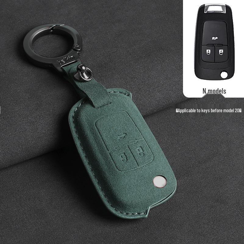 Chevrolet Key Cover: 3D Suede Protection for Cavalier, Malibu, Cruze, Trax, Monza, Sail