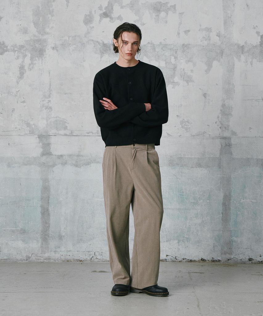 GLW Comfort Elastic Corduroy Pants Beige