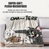 Coperta Classica Tom & Jerry Cartone Animato Tom e Jerry Stampata Flanella Plaid per Casa Tempo Libero Campeggio Viaggio Regalo di Festa per Bambini