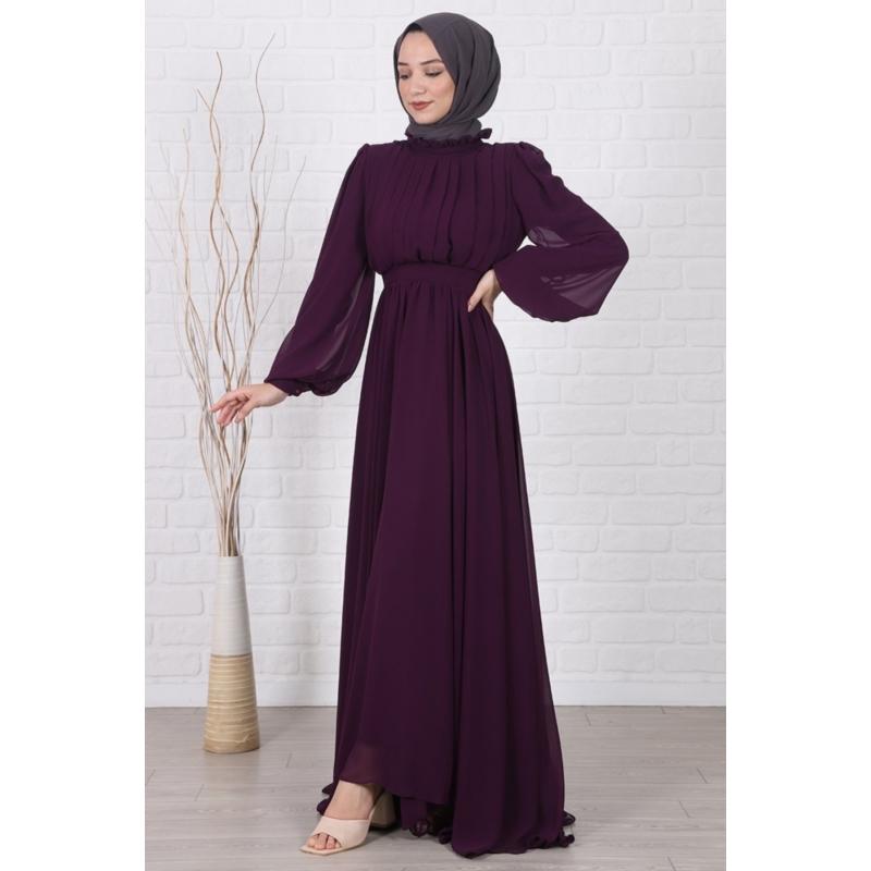 open lace back dress Arabic Dress for Women Wedding Guest Muslim Dubai Fashion Kaftan Long  Sleeve Maxi Abaya Dress Party Wear Outfit Casual Girls Islamic Arab Kaftan  Prayer Eastern Attire Pink at Amazon Women's Clothing store main image 0