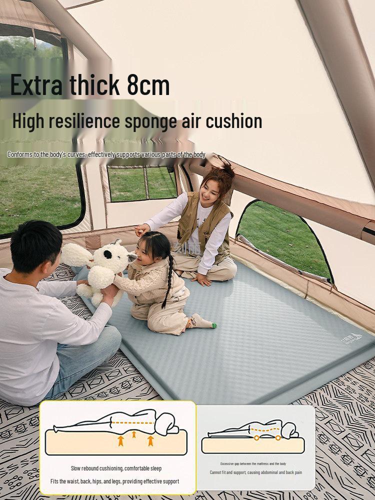 Portable Inflatable Camping Mattress for Single or Double Use
