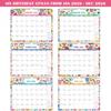 2026 Calendar - 2026 Wall Calendar, 15" x 11.5", JAN.2026 -DEC.2026, 12 Monthly Wall Calendar 2026, Hanging Hook - Clorful Floral