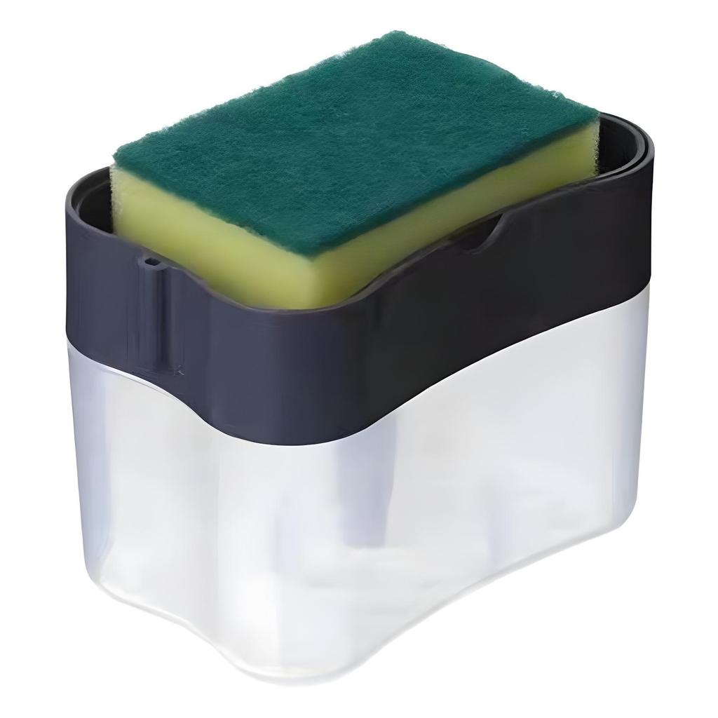 Automatic Soap Dispenser with Scouring Pad & Dishwashing Brush