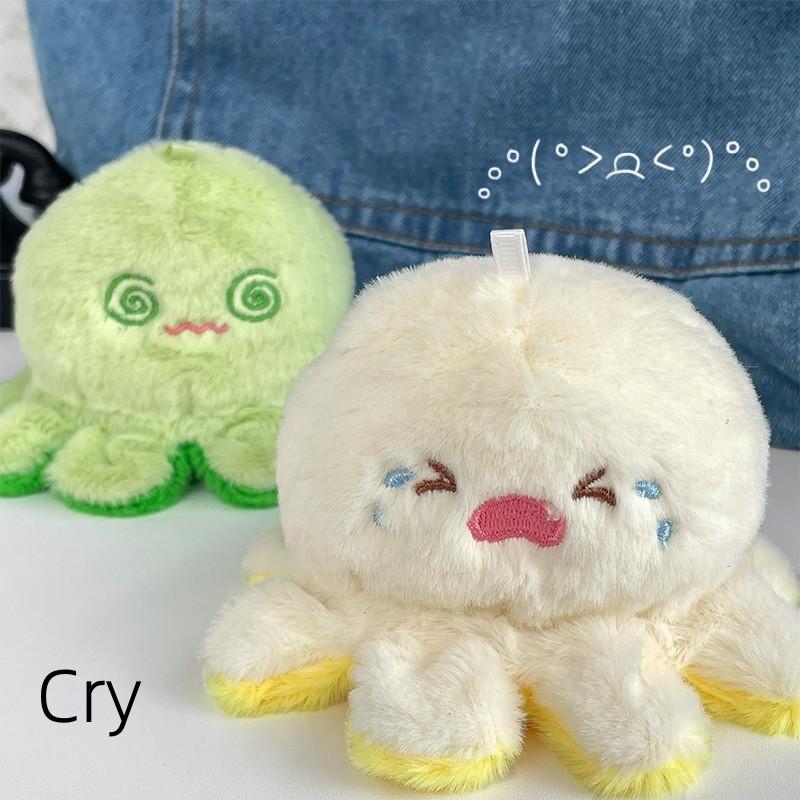 Adorable Frog And Duck Plush Keychain Couple Cute Animal Transforming Bag Charm