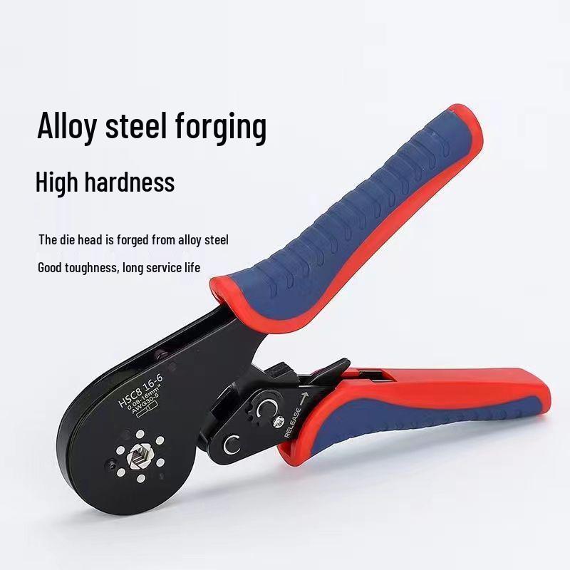 HSC8 Insulated Cold-Press Terminal Crimping Pliers for Tubular and Needle Wire