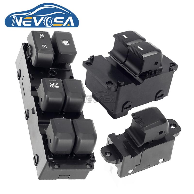 NEVOSA 93570-4X000 93580-4X000 Car Left Passenger Driver Power Window Switch Button For Kia K2 (4 Door) Rio 3 (2 Door) 2011-2017