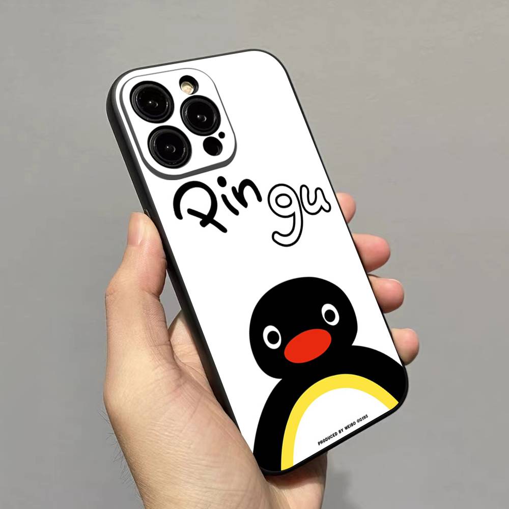 

Счастливый пингвин P-Pingu для iPhone 17 16 15 14 13 12 11 Pro Max 17 Air Pro Max Задняя крышка Чехол для телефона iPhone 16