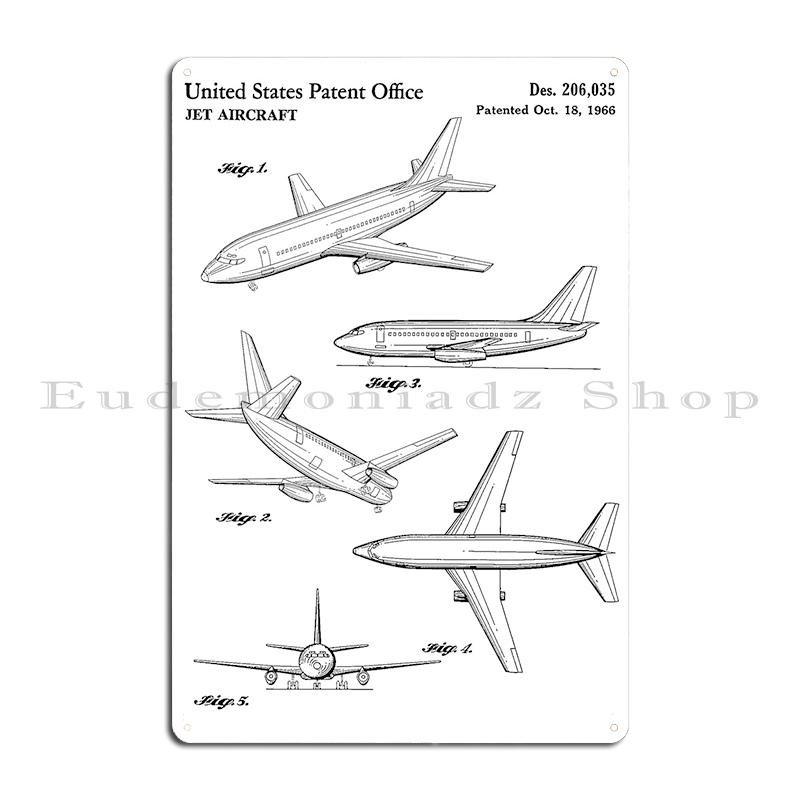 Boeing 747 Marineblau Blaupause Antonov An-225 Buran AN 225 Mriya Flugzeug Metall Design Pub Plaketten Höhle Blechschild Poster