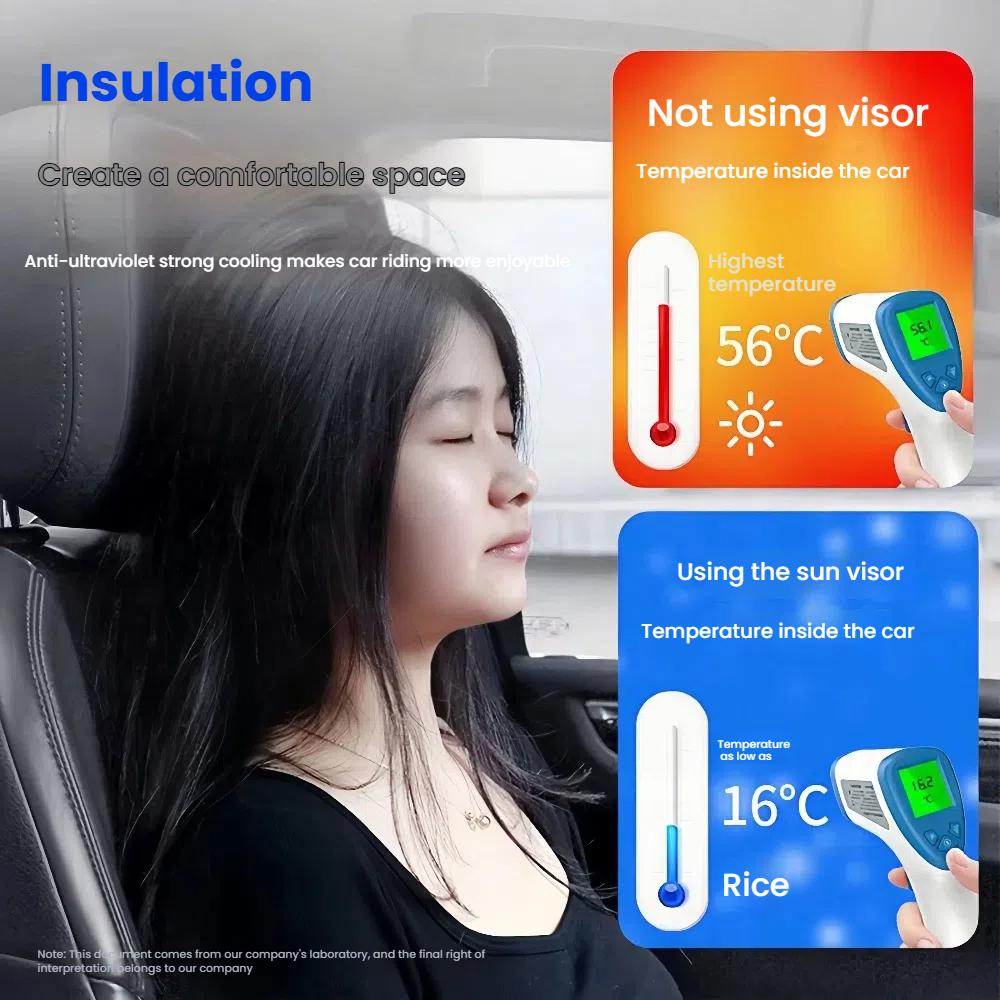 Car Window Sunshade Cover Sun Shade Windshield Visor Protector Windscreen Folding Auto UV Protection Curtain Styling Accessories