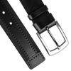 Wide Leather Belt R-PI-01-115-4806 Black