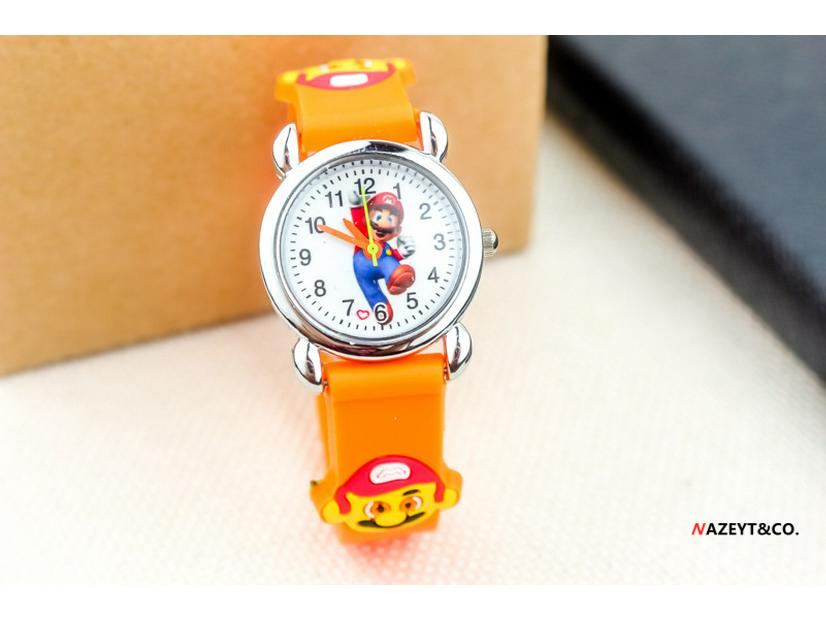 3D Silicone Cartoon Quartz Watch for Kids