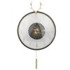 Round Wall Clock Hanging Brass Antlers Pendulum Clock Timepiece Decoration for Office Bedroom