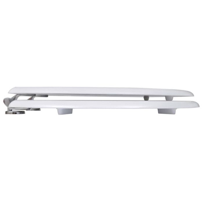 VidaXL Siège de toilette avec Couvercle MDF Design simple Blanc
