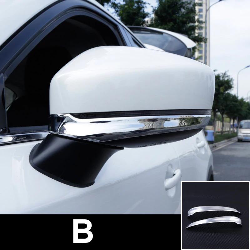 

ABS хромированная крышка зеркала заднего вида для автомобиля, крышка бокового крыла, чехол, накладки для Mazda CX-5 CX5 CX 5 2017 2018, аксессуары B ABS Chrome