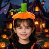 Holiday Costume Hairband Halloween 3D Pumpkin Headband for Kids, Dress-Up Hair Hoop Band, Accessory Thanksgiving Festival Cosplay Party Headwear