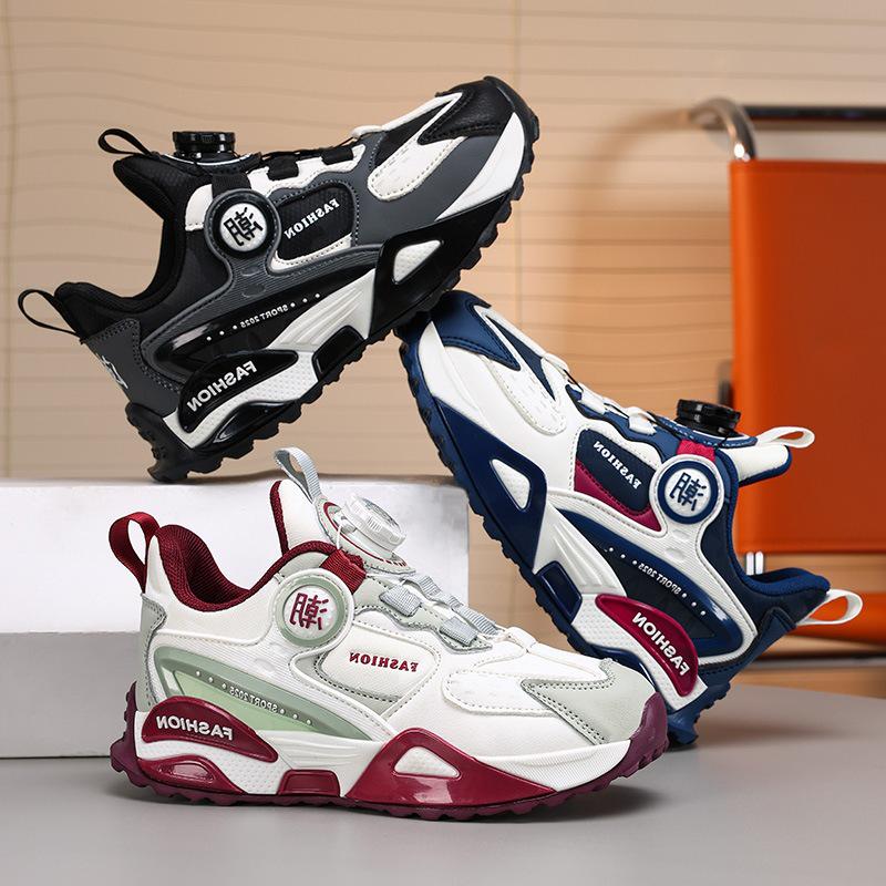 Jungen Sportschuhe 2025 Herbst/Winter Leder Wasserdicht – Rutschfeste Weiche Sohle Laufschuhe Papa Schuhe