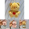 Charming Cartoon Butter Bear Plush Doll Keychain For Children With Cozy Fabric And Fun Design